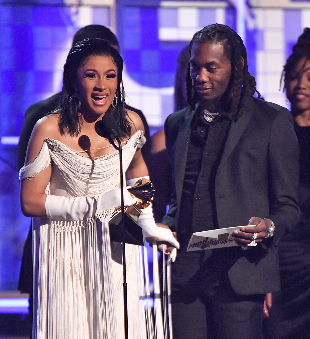 Cardi B - Best Rap Album and Offset
61st Annual Grammy Awards, Show, Los Angeles, USA - 10 Feb 2019