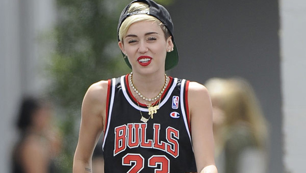 Celebrities In Basketball Jerseys – Pics Of Miley Cyrus & More