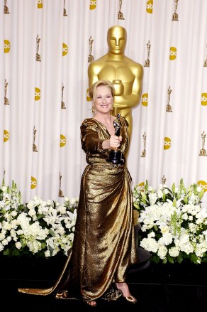 Meryl Streep
84th Annual Academy Awards, Press Room, Los Angeles, America - 26 Feb 2012