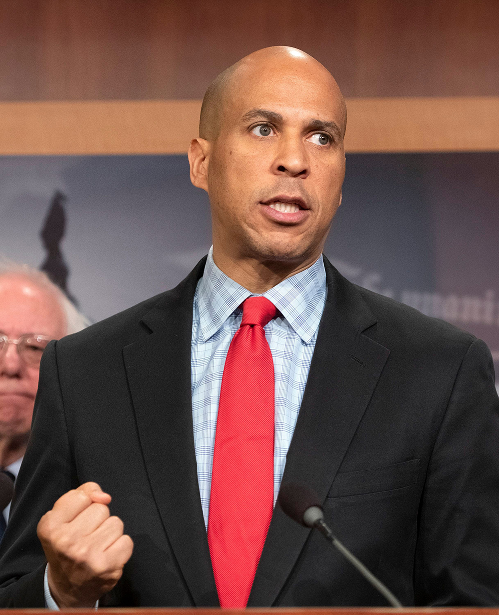 United States Senator Cory Booker (Democrat of New Jersey) makes remarks at a press conference in the US Capitol in Washington, DC announcing a Democratic package of three bills to be introduced in the US Senate and US House to control prescription drug prices.
Press conference on Democratic Bills to control prescription drug prices, Washington DC, USA - 10 Jan 2019