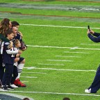 Gisele B?ndchen and her Superstar QB Tom Brady at Super Bowl XLI