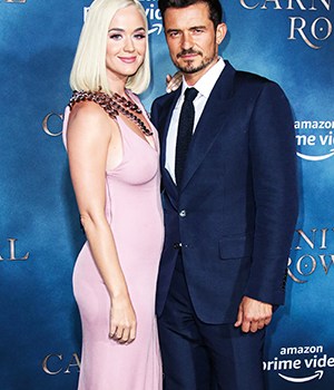 katy perry and orlando bloom attend the louis vuitton fragrance