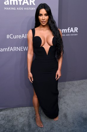 Kim KardashianamfAR Gala, Arrivals, Fall Winter 2019, New York Fashion Week, USA - 06 Feb 2019Wearing Versace