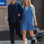 *EXCLUSIVE* Melissa Benoist and her partner Chris Wood are nothing but smiles as the smitten pair leave West Hollywood coffee shop together