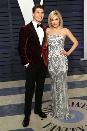 Gregg Sulkin and Michelle Randolph attend the 2019 Vanity Fair Oscar Party following the 91st annual Academy Awards ceremony, in Beverly Hills, California, USA, 24 February 2019. The Oscars are presented for outstanding individual or collective efforts in 24 categories in filmmaking.Vanity Fair Oscar Party - 91st Academy Awards, Beverly Hills, USA - 24 Feb 2019