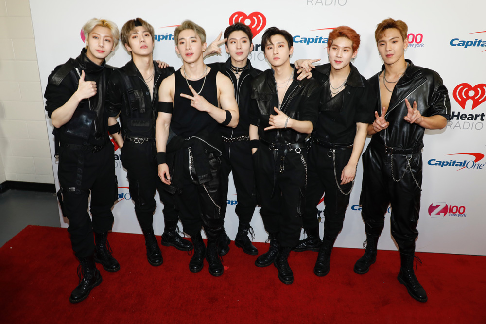 Hyungwon, Minhyuk, Wonho, I.M, Kihyun, Yoo Ki-hyun, Shownu, Jooheon (Monsta X)
Z100's iHeartRadio Jingle Ball, New York, USA - 07 Dec 2018