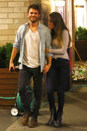 New York, NY  - *EXCLUSIVE*  - Actor Paul Wesley was spotted embracing a mystery woman romantically after a date night dinner at Sant Ambroeus in SoHo, New York. The Vampire Diaries star who split from wife Torrey DeVitto in 2013 was seen sharing some sweet PDA with his date during a night out in NYC.Pictured: Paul WesleyBACKGRID USA 21 JUNE 2018 BYLINE MUST READ: BlayzenPhotos / BACKGRIDUSA: +1 310 798 9111 / usasales@backgrid.comUK: +44 208 344 2007 / uksales@backgrid.com*UK Clients - Pictures Containing ChildrenPlease Pixelate Face Prior To Publication*