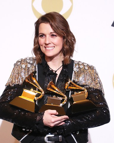 Brandi Carlile - Best Americana Album - 'By The Way, I Forgive You' - Best American Roots Song - 'The Joke' - Best American Roots Performance - 'The Joke'
61st Annual Grammy Awards, Press Room, Los Angeles, USA - 10 Feb 2019