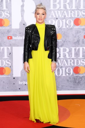 Pink39th Brit Awards, Arrivals, The O2 Arena, London, UK - 20 Feb 2019