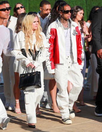 Malibu, CA  - It seems that Avril Lavigne and ex Tyga are on good terms, despite calling it quits last month after dating for nearly four months. Both were spotted together for a party on the 4th of July at Nobu in LA.Pictured: Tyga, Avril LavigneBACKGRID USA 4 JULY 2023 BYLINE MUST READ: affinitypicture / BACKGRIDUSA: +1 310 798 9111 / usasales@backgrid.comUK: +44 208 344 2007 / uksales@backgrid.com*UK Clients - Pictures Containing ChildrenPlease Pixelate Face Prior To Publication*