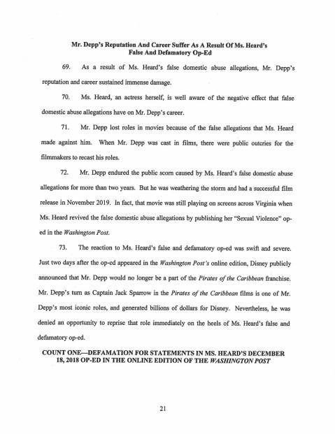 Johnny Depp & Amber Heard Court Documents — Full Read Through ...