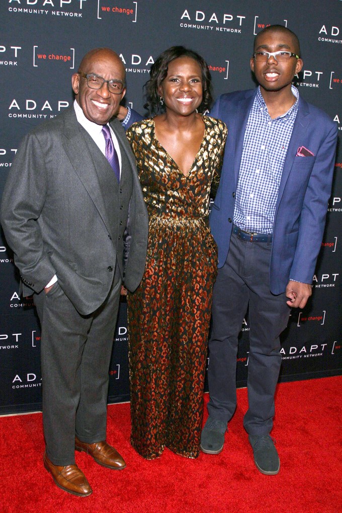 Al Roker with his wife and son at the 2019 ADAPT Leadership Awards