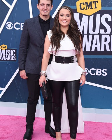 Gabby Barrett and Cade Foehner
2022 CMT Music Awards, Arrivals, Nashville, Tennessee, USA - 11 Apr 2022