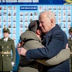 Joe Biden Hugs Zelensky Kyviv