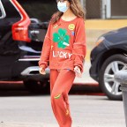 Mila Kunis wears a cute Saint Patrick's day themed sweat suit after reaching $30m fundraising goal for Ukrainian refugees