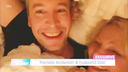 Pamela Anderson, Dan Hayhurst, Dan Hayhurst'Loose Women' TV Show, London, UK - February 19, 2021