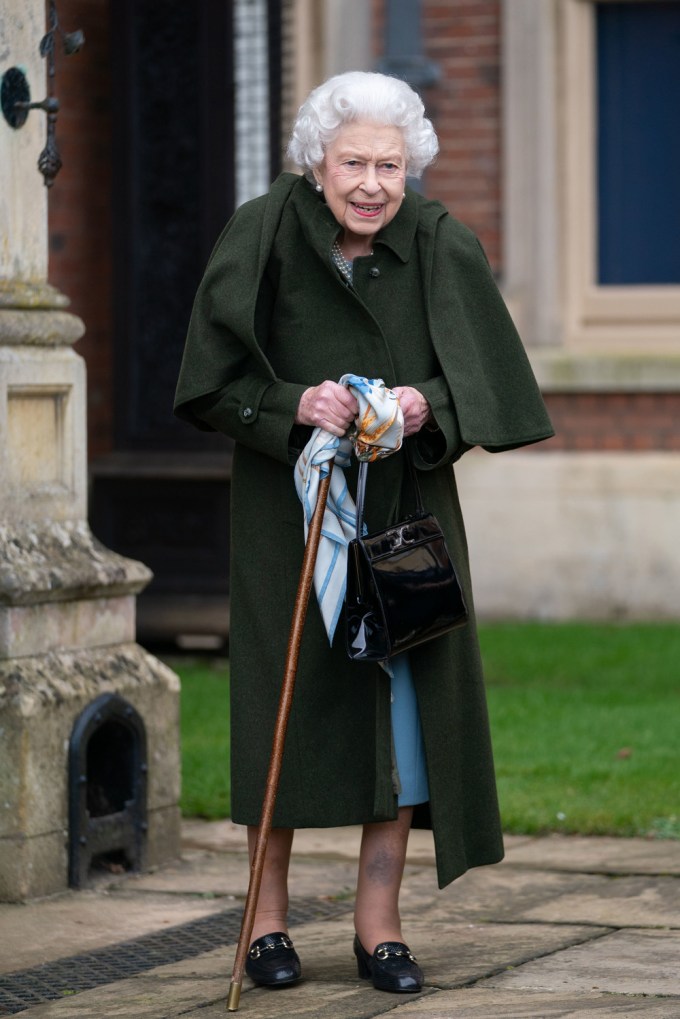 Queen Elizabeth II at Sandringham House in Norfolk, UK