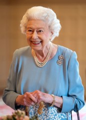 Queen Elizabeth II during a reception in the Ballroom of Sandringham House, which is the Queen's Norfolk residence, with representatives from local community groups to celebrate the start of the Platinum Jubilee. The Queen came to the throne 70 years ago this Sunday when, on February 6 1952, the ailing King George VI - who had lung cancer - died at Sandringham in the early hours.Queen Elizabeth II at Sandringham House, Norfolk, UK - 05 Feb 2022