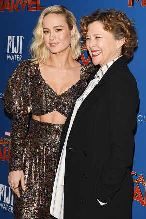 Brie Larson and Annette Bening 'Captain Marvel' film screening, Arrivals, New York, USA - 06 Mar 2019