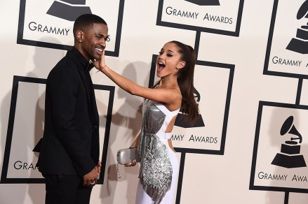 Big Sean, left, and Ariana Grande arrive at the 57th annual Grammy Awards at the Staples Center, in Los Angeles
The 57th Annual Grammy Awards - Arrivals, Los Angeles, USA - 8 Feb 2015