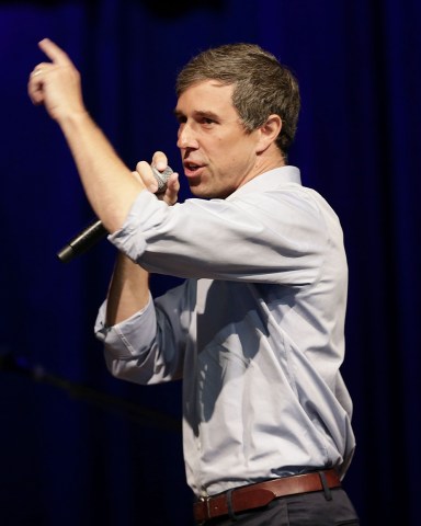 Democratic challenger Beto O'Rourke campaigns during a rally event at The House of Blues in Houston, Texas, USA, 05 November 2018. O'Rourke is challenging incumbent Ted Cruz in a tight and closely watched race in the 06 November general election. Beto O'Rourke campaigns for US Senate, Houston, USA - 05 Nov 2018