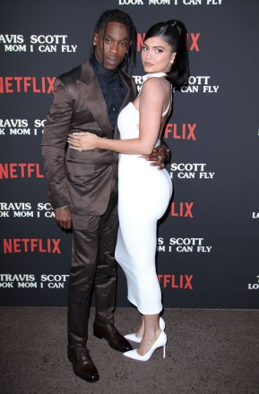 Travis Scott and Kylie Jenner
'Travis Scott: Look Mom I Can Fly' film premiere, Arrivals, Barker Hangar, Los Angeles, USA - 27 Aug 2019
