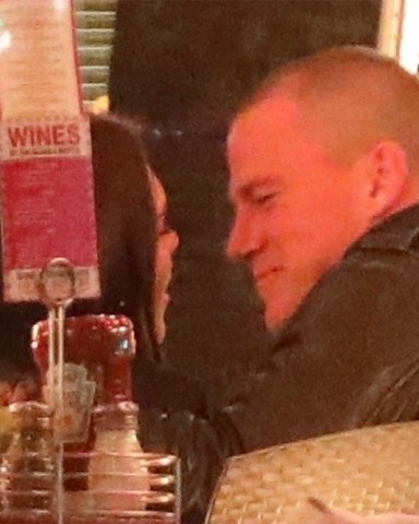 ** RIGHTS: WORLDWIDE EXCEPT IN UNITED KINGDOM ** West Hollywood, CA  - *EXCLUSIVE*  - Lovebirds Jessie J and Channing Tatum shared some PDA while grabbing a late bite at Kitchen 24 with a few friends. The couple was all smiles and Channing is clearly very smitten with the “Domino'' singer.  Though the couple were out with a few friends, they often acted as if there was no one else around. The Magic Mike star appeared completely focused on Jessie, who celebrated her birthday this weekend.  *Shot on 04/04/19*  Pictured: Jessie J, Channing Tatum   BACKGRID USA 5 APRIL 2019   USA: +1 310 798 9111 / usasales@backgrid.com  UK: +44 208 344 2007 / uksales@backgrid.com  *UK Clients - Pictures Containing Children Please Pixelate Face Prior To Publication*