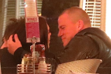 ** RIGHTS: WORLDWIDE EXCEPT IN UNITED KINGDOM ** West Hollywood, CA  - *EXCLUSIVE*  - Lovebirds Jessie J and Channing Tatum shared some PDA while grabbing a late bite at Kitchen 24 with a few friends. The couple was all smiles and Channing is clearly very smitten with the “Domino'' singer.  Though the couple were out with a few friends, they often acted as if there was no one else around. The Magic Mike star appeared completely focused on Jessie, who celebrated her birthday this weekend.  *Shot on 04/04/19*Pictured: Jessie J, Channing Tatum BACKGRID USA 5 APRIL 2019 USA: +1 310 798 9111 / usasales@backgrid.comUK: +44 208 344 2007 / uksales@backgrid.com*UK Clients - Pictures Containing ChildrenPlease Pixelate Face Prior To Publication*