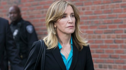QUALITY REPEATMandatory Credit: Photo by KATHERINE TAYLOR/EPA-EFE/REX/Shutterstock (10186033l)US actress Felicity Huffman leaves the John J Moakley Federal Court House after facing charges in a nationwide college admissions cheating scheme in Boston, Massachusetts, USA 03 April 2019 .Felicity Huffman facing charges in a nationwide college admissions cheating scheme, Boston, USA - 03 Apr 2019