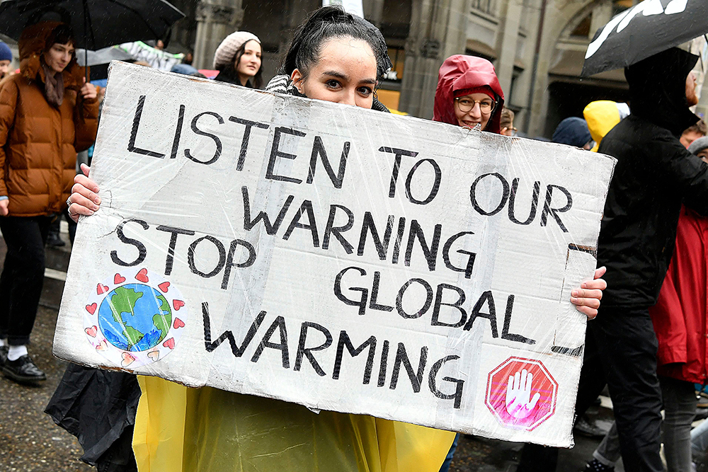 Students strike for climate change in Zurich, Switzerland - 15 Mar 2019