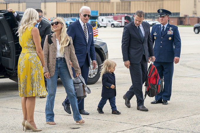 President Biden, Melissa Cohen, and Baby Beau Biden Jr.