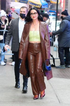 Singer Katy Perry Seen Outside 'Good Morning America' 'Good Morning America' TV Show, New York, USA - February 22, 2022