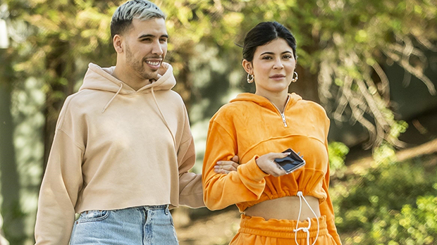 Kylie Jenner Orange Tracksuit