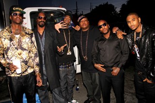 2 Chainz, Snoop Dogg, Nipsey Hussle, Trey Songz, Young Jeezy and E-40
Young Jeezy 'R.I.P.' Video Shoot, New York, America - 11 Feb 2013
