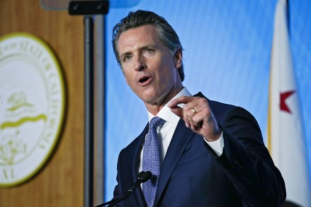 California Governor Gavin Newsom gives his inauguration address after being sworn in at the State Capitol in Sacramento, California, USA, 07 January 2019. The Democrat Gavin Newsom has been officially sworn in as the 40th Governor of California.
California Governor Newsom Inauguration, Sacramento, USA - 07 Jan 2019