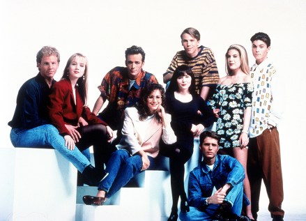 Editorial use onlyMandatory Credit: Photo by Snap/REX/Shutterstock (390866ea)FILM STILLS OF 'BEVERLY HILLS, 90210 - TV' WITH 1991, ENSEMBLE IN 1991VARIOUS