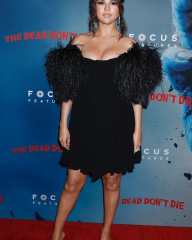 Selena Gomez
'The Dead Don't Die' film premiere, Arrivals, Museum of Modern Art, New York, USA - 10 Jun 2019
Wearing Celine Same Outfit as catwalk model *9899298bh