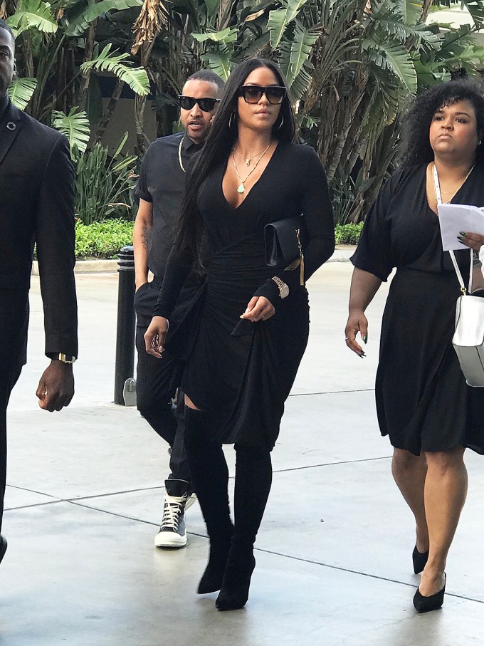 Cassie At Nipsey Hussle’s Funeral