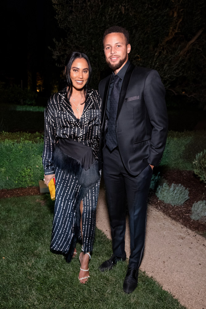 Stephen and Ayesha Curry At Part The Cloud Gala
