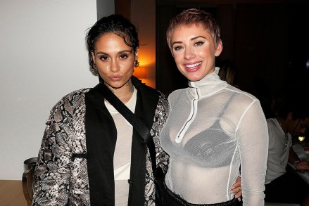 Kehlani and Julieanna Goddard
Heron Preston Dinner and After Party, Inside, Fall Winter 2018, New York Fashion Week, USA - 13 Feb 2018
Heron Preston and Tequila Avion Celebrate 'Public Figure', the brand's third collection.  ' Public Figure' marks the debut of Heron Preston's NASA Collection.