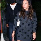 *EXCLUSIVE* Tiger Woods and Erica Herman enjoy dinner with friends at Giorgio Baldi
