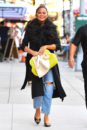 Chrissy Teigen and John Legend walk home from eating lunch at Jack's Wife Freda in Soho,New York CityPictured: Chrissy Teigen,John LegendRef: SPL5242557 300721 NON-EXCLUSIVEPicture by: Robert O'Neil / SplashNews.comSplash News and PicturesUSA: +1 310-525-5808London: +44 (0)20 8126 1009Berlin: +49 175 3764 166photodesk@splashnews.comWorld Rights