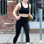 *EXCLUSIVE* Ariel Winter wears a tiny black training bra for acting class in Los Angeles