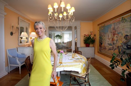 Barbara Corcoran Barbara Corcoran trims cut flowers in the the kitchen of her Park Ave. apartment, in New York
People Corcoran, New York, USA