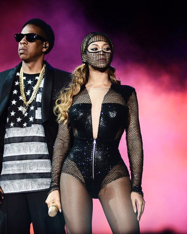 IMAGE DISTRIBUTED FOR PARKWOOD ENTERTAINMENT - Beyonce and JAY Z perform during the Beyonce and Jay Z - On the Run tour at AT&T Park, in San Francisco
Beyonce And Jay Z - On The Run Tour - , San Francisco, USA - 5 Aug 2014