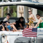 Nick, Joe And Kevin Jonas Enjoy Cigars And The Miami Views During Boat Day With Sophie Turner And Priyanka Chopra