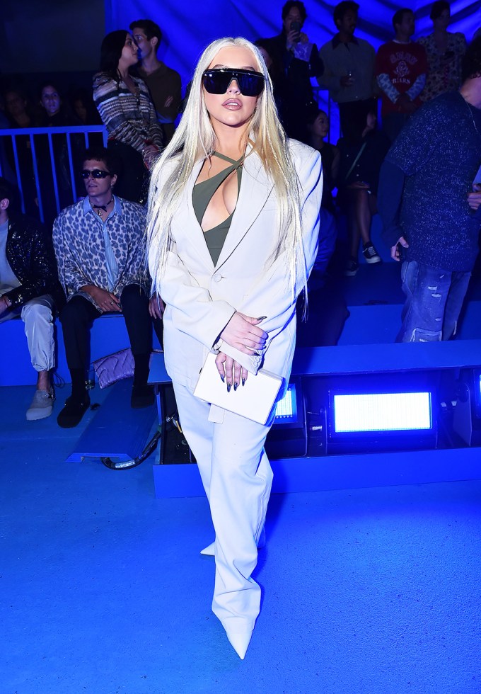 Christina Aguilera at Dior Men’s Spring 2023 Collection show