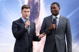 Colin Jost and Michael Che
Emmy carpet roll out, Los Angeles, USA - 13 Sep 2018