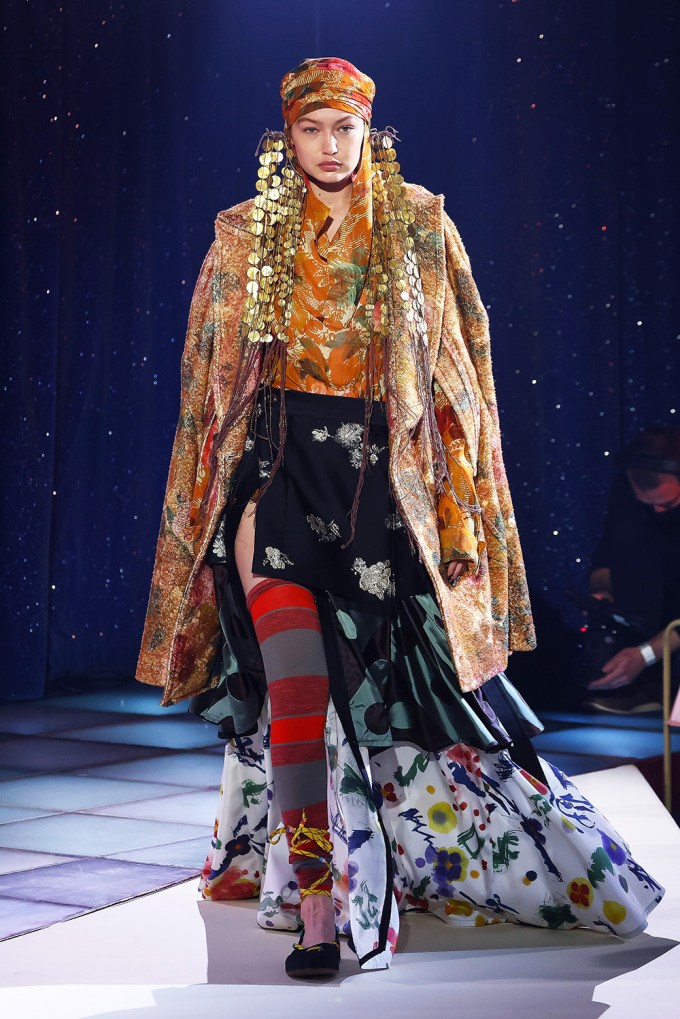 Gigi Hadid for Vivienne Westwood at Paris Fashion Week