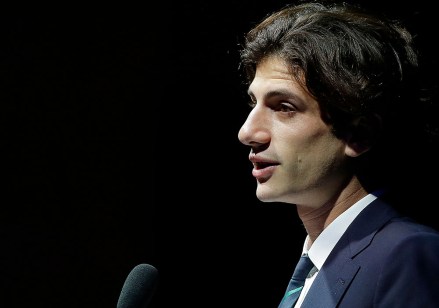 Jack Schlossberg, grandson of the late U.S. President John F. Kennedy, addresses an audience during a 2018 John F. Kennedy Profile in Courage Award ceremony at the John F. Kennedy Presidential Library and Museum, in Boston. Former New Orleans Mayor Mitch Landrieu was presented with the award for his leadership in removing Confederate memorials in his city
Profile in Courage Award, Boston, USA - 20 May 2018